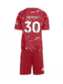 Otroški Nogometna dresi replika Liverpool Jeremie Frimpong #30 Domači 2026-27 Kratek rokav (+ hlače)